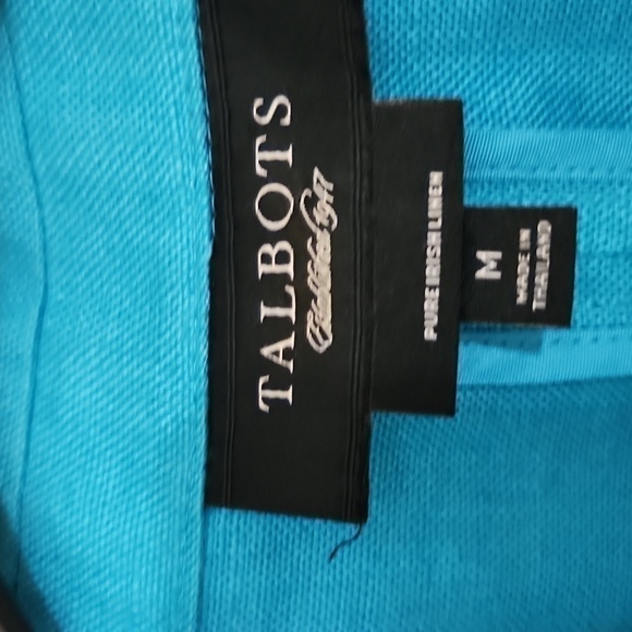 100% Irish Linen Talbots Blazer Jacket Contemporary Career Office Formal Dressy - Picture 9 of 16